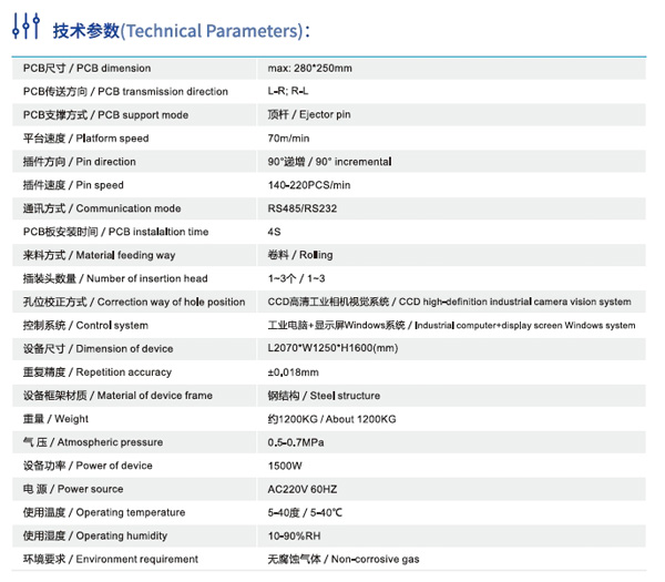 小家電插片機 電源控制板插片機R3參數 小家電插片機 電源控制板插片機R3參數